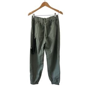 Forever 21 Olive Green Chain Utility Jogger Twill